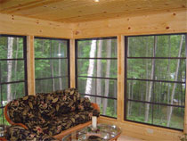 Upgraded Sunspace Sunroom interior